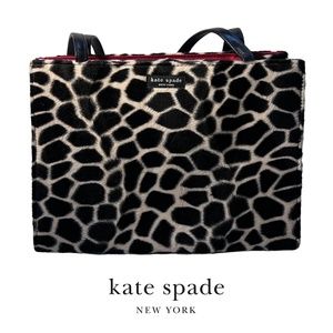 KATE SPADE "Sam" Furry Giraffe Y2K Vintage Bag